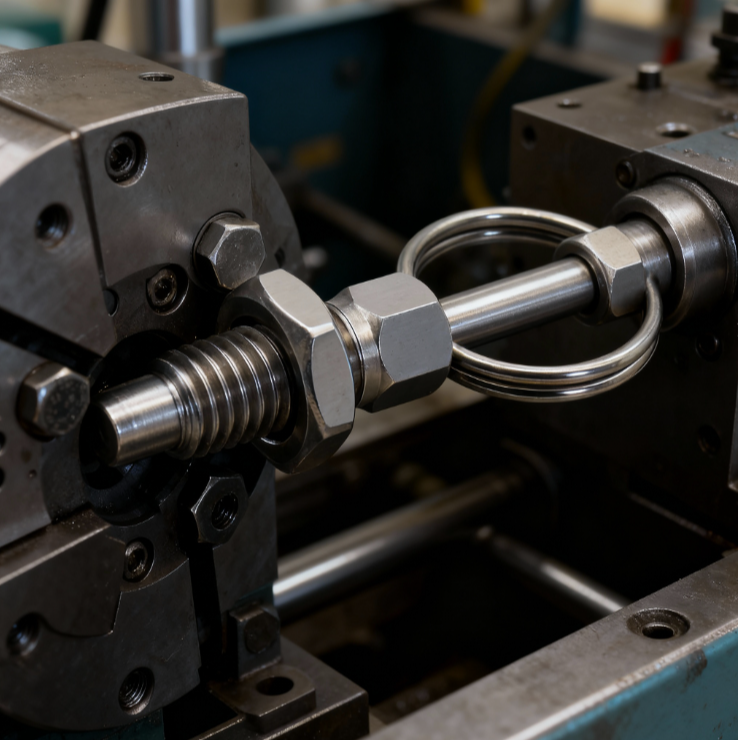 The indexing plunger achieves precise repeatable positioning through its innovative spring-loaded steel pin design. During operation, simply pull or rotate the handle to retract the steel pin into the body under spring pressure, allowing free movement to any position. Upon reaching the designated hole, release the handle to return the steel pin to its original position, completing the locking action without tools. This design also resists vibration during equipment operation while maintaining precision.